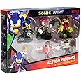 BANDAI Sonic Prime Action Figures 6 Pack Set 2 | 6 7.5cm Sonic The Hedgehog Articulated Figures Based On The Sonic Prime Netflix TV Show | Sonic Toys Make Great Gaming Merchandise For Adults And Kids