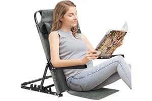Tobengda Bett-Rückenlehne zum Aufsitzen im Bett tragbar zusammenklappbar verstellbare Sitz-Rückenlehne Winkel der Rückenlehne ändern Multifunktions-Übungs-Hebeposition Lesen Essen Fernsehen