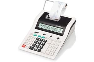 ACCO 63282 Calculatrice Citizen C x -123N 12 Chiffres 267 x 202 x 77mm Plastique Assorties Noir/Blanc