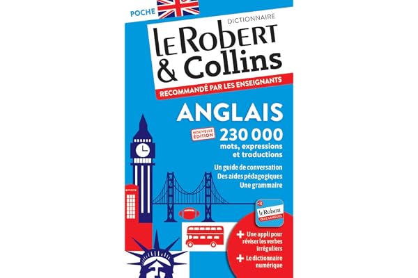Dictionnaire Le Robert & Collins Poche anglais et sa version numérique à télécharger PC - Nouvelle édition