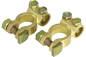 L & P CAR DESIGN A0066-1-1 Batterieklemmen Set Batteriepolklemmen Batterie Klemmen Polklemmen Autobatterie + Plus - Minus Batterie Pole Klemme Pol Anschluss Anschlussklemmen Auto LKW Camping Solar 12V und 24V