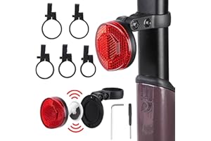 Apple Airtag Bicycle Mount GPS Theft Protection, Bicycle Reflectors Rear Light, Theft Protection for Road Bike, Hidden for Bi