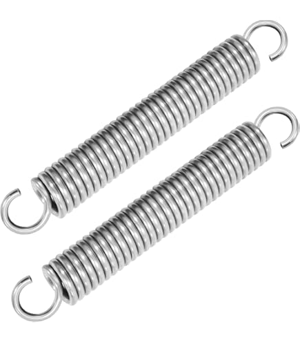 2 Zugfedern Mit Haken - Federstahl 3.0mm Draht, 20mm OD, 110mm Länge
