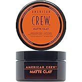 American Crew Matte Clay, Cera Mate Pelo Hombre Fijación Media-Alta, Cera con Acabado Mate, Moldeador Pelo con Arcilla y Fija