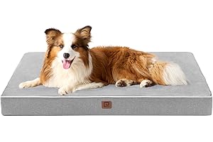 EHEYCIGA Mémoire de Forme Coussin pour Chien, Lit pour Chien Orthopédiques de Grande Taille et Doublure Imperméable, Matelas Chien Panier Chien Tapis pour Chien Lavable