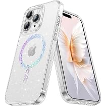 Newseego Glitzer-Hülle Für IPhone 15 Plus – MagSafe Kompatibel, Transparent, Stoßfest & Mit Kameraschutz