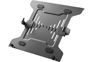 RICOO Uchwyt na laptopa, CZ3028, Lap Desk, regulowany, uchwyt na monitor, taca na laptopa, VESA 75 x 75/100 x 100, matowa czerń, uchwyt na ekran, 30 x 28 cm, stojak na laptopa, stojak na laptopa,