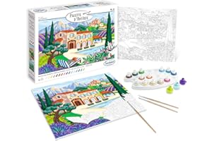Sentosphère - Palette d’Artiste - La Provence - Peinture par numéros - 16 couleurs - Qualité Beaux-Arts - Loisirs créatifs pour adultes - Made in France