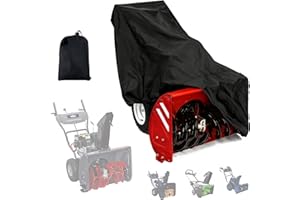 APKOL Schneefräse Abdeckung, 153x84x115 CM Wasserdicht Winddicht 210D Oxford, für verschiedene Schneefräsen, mit Aufbewahrungstasche