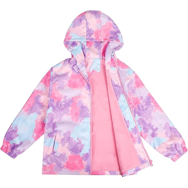 Veste Softshell Fille – Imperméable Et Coupe-vent – Avec Doublure Polaire Et Capuche – Poches Zippées – Pour Rando, école, Voyage - 2
