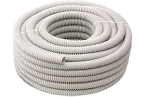 SIP 10 MT GUAINA SPIRALATA FLESSIBILE 16 MM PVC GRIGIA TUBO IMPIANTI ELETTRICI
