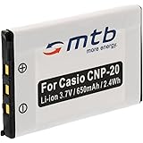 Ersatz-Akku NP-20 für Casio Exilim EX-Z18, EX-Z60, EX-Z65, EX-Z70, EX-Z75