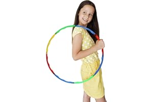 Bahob® Plastic Hula Circle,Collapsible Kids Hula Hoop, Detachable Tubes for Hula Ring, Exercise Hula Hoop for Fitness Gymnastics Dance Games Pet Training