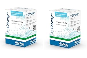 Clenny, Iso Clenny con Soluzione Isotonica 0,9% per la Detersione e l’Igiene del Naso - Per Bambini - Confezione con 40 flaconcini da 5ml (2 Confezioni da 20 fl)