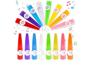 CONNEXTION 24 Pcs Kazoos Plastic Musical Kazoos Multipack for Children, Multi-Color Kazoo for Kids, Beginners and Cazoo Parties, Kazoo Instrument Includes 8 Colors For Gifts Prizes And Party Favors.