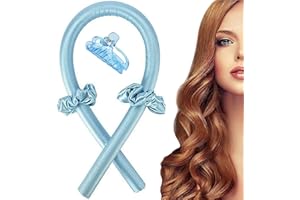 MAGNESIS Heatless Curlers Headband,Heatless Curls,No Heat Wave Hair Curlers Styling Tools for Long Medium Hair,Hair Curlers Make Hair Soft And Shiny(Blue)