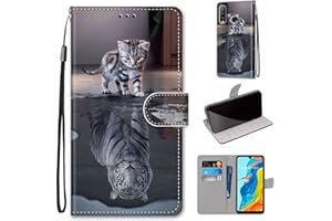 TOMYOU Custodia Huawei P30 Lite, Cover per Huawei P30 Lite New Edition, Portafoglio Protettiva Flip Custodia in Pelle PU Premium per Huawei P30 Lite/Nova 4e