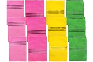 Visxcnu 12pcs Guanto Esfoliante Corpo - Rivitalizza la pelle grazie alla grande qualità esfoliante