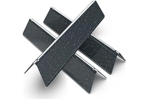 GARDENZ 38.9cm 7635 Flavorizer Bars per Weber Serie Spirit 200 (con manopole Anteriori), Piastra Smaltata in Porcellana per Spirit I E210/220 & II E210/S210