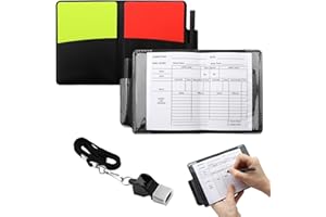 ZMDMAH Zestaw sędziów, gwizdek do kostiumu, sędziowie, dla dzieci, akcesoria piłkarskie, zestaw do gry w piłkę nożną (żółta kartka + plastikowa fajka + szpikulec krawędziowy)