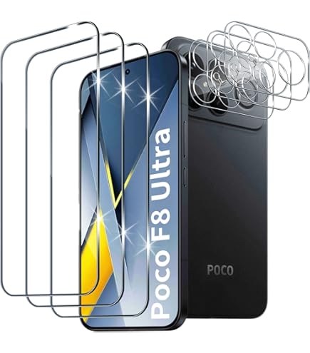 Lutree Beschermfolie voor Xiaomi Poco F8 Ultra, pantserglas, 3 3 Lutree Beschermfolie voor Xiaomi Poco F8 Ultra, pantserglas, 3 3