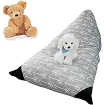 Copertura Pouf Per Giocattoli E Peluche - 72x127x72cm, Triangolare, Con Maniglia - Foto 12