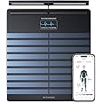 WITHINGS Body Scan - Connected WiFi Scale to Improve Your Health, BIA Personal Scale, Body Composition Analysis, Body Fat, Muscle Mass, Water Percentage, Electrocardiogram, Black