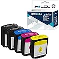 LCL Compatible Ink Cartridge 10 82 C4844A C4911A C4912A C4913A (2 Black 1Cyan 1Magenta 1Yellow) Replacement for HP Designjet 100 100plus 500 500ps 500Plus 800 800ps 815 815mfp 820 820mfp