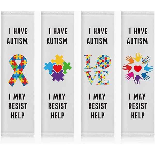 MediPal Autism Awareness Medical Alert Seatbelt Tag - Emergency Health Information