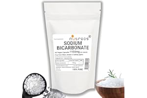 NUTRICS 1150mg (per Capsule) Sodium Bicarbonate 60 Capsules 2 Months Supply Pure & Free from fillers Binders and Bulking Agents - Strong Safe & Effective Dose - V Dietary Supplement (1)