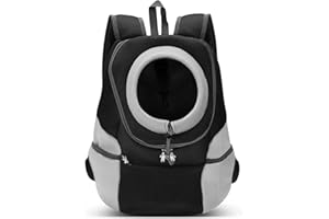 ALLSOPETS plecak dla zwierząt przenośne torby dla zwierząt podróżna torba na psa torba na ramię rower piesze wycieczki torba do przenoszenia zwierząt dla małych psów koty regulowany plecak Czarny