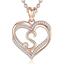 Petit pendentif octogonal en argent plaqué or avec initiale L en zi... | Collier Lettre L Mini
