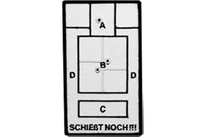 Café Viereck ® Lustiges Bundeswehr Fun Patch Gestickt mit Klett – 9,6 cm x 5,8 cm - Schießt noch!!!