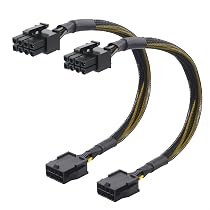 Cable Matters 2-Pack, Cavo di Estensione PCIe a 8 Pin, da Maschio a Femmina, 25 cm, per Alimentazione GPU Cable Matters 2-Pack, Cavo di Estensione PCIe a 8 Pin, da Maschio a Femmina, 25 cm, per Alimentazione GPU