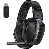 Skapendy VK80 Cascos Gaming Inalambricos para Ps5, Ps4, PC, Switch, Auriculares Gaming Inalambricos de 2.4G con micrófono con