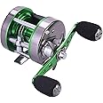 Sougayilang Round Baitcasting Reel,Conventional Reel-Reinforced Metal Body Anti-Reverse Fishing Reels for Catfish, Salmon/Steelhead, Striper Bass,Tuna and Inshore Saltwater Fishing