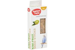 Tweeter's Treats Seed Sticks for Budgies - Kiwi Fruit (Package may vary)