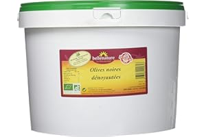 Belle Nature Olives Vrac Noires Dénoyautés Bio 5 kg