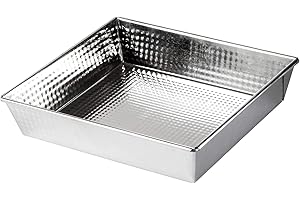 ‎KADAX KADAX Prostokątna forma do pieczenia z ocynkowanej stali z nieprzywierającą powłoką, brytfanna, srebrna blacha do chleba, ciasta, sernika, brownie (28 x 25,5 x 6 cm)
