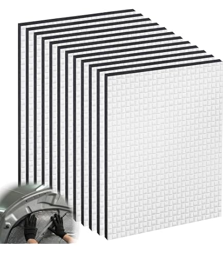 X AUTOHAUX Haute densité Tapis Isolation Phonique Thermique Voiture 5mm Isolant Capot Moteur Sol 63x100cm