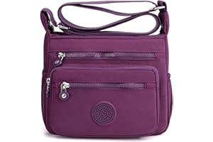outer treasure Womens Large Crossbody Bag,Shoulder Bag with Wide Strap and Multipurpose Shoulder Nylon Crossbody Bags for Women
