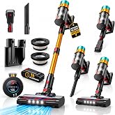 YOU BRAND - Powerful 60kPa 6 in 1 Cordless Vacuum Cleaner - Handheld Vacuum Cleaner for Car and Home - 50 m Autonomy Broom Va