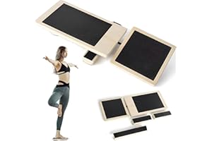 Qixuer Balance Board, Planche Equilibre en Bois, Foot Trainer, Correcteur de Posture, pour L'étirement de la Cheville et L'ajustement de la Posture