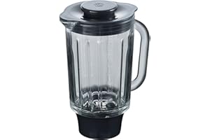 DE'LONGHI Kenwood AT358 Bol Mixeur Verre Thermo Resistant 1,6 L Base Gris