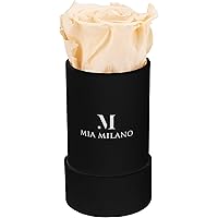 Mia Milano Infitnity Rosen in Box I Schwarze Rosenbox mit echten konservierten Blumen I Mutter Geschenk für Frauen I…