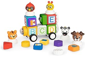 Baby Einstein Blocchi magnetici multiattività 24 pezzi per costruzioni Connect & Create, 6 mesi in su