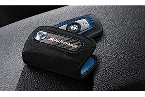BMW Étui de clé d'origine M Performance en alcantara/carbone F20 F21 F22 F23 F87 F45 F30 F31 F34 F32 F33 F36 F80 F82 F83 F10 F11 F12 F13 F25 F26 F15 F85 F16 F86