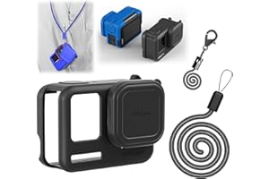 Honbobo Ace Pro etui ochronne kompatybilne z Insta360 Ace Pro, silikonowe etui na obiektyw, akcesoria ochronne do Ace Pro, czarne