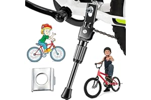 dcas Pata De Cabra Bicicleta Infantil 14 Pulgadas, Pata De Cabra Bicicleta Montaña, Antideslizante Pata De Cabra Bicicleta, Aluminio Soporte del Retroceso La Bici, para Bicicletas Carrera Plegables