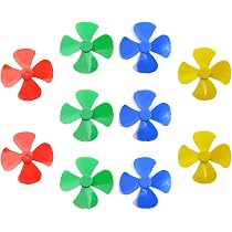 Buy Toy Motor 4 Vanes Mini Fan Plastic Dc Motor Propeller Mini Fan ...